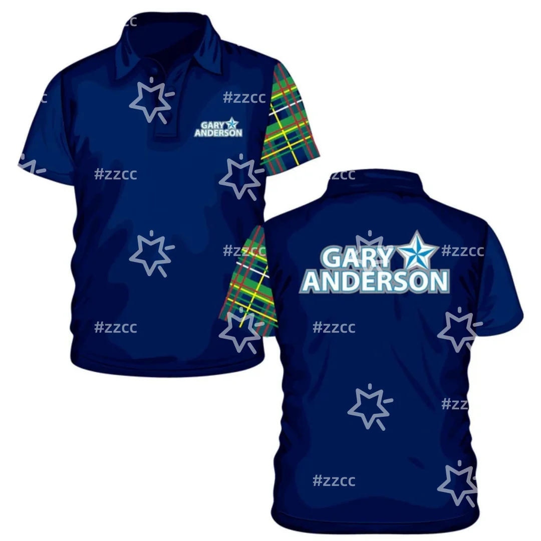 Gary Anderson Replica Jersey Darts Polo Shirt Darts Jersey Autumn Sports Dry Quickly Men's T-Shirt Children's Clothing Tee Woman