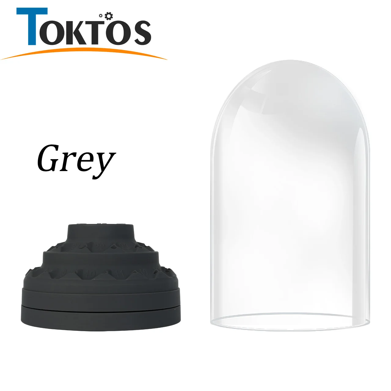 TOKTOS Jewelry Burr Storage Box 360 Degree Rotating Multi Hole Organizer with Dustproof Cover for Polishing and Engraving