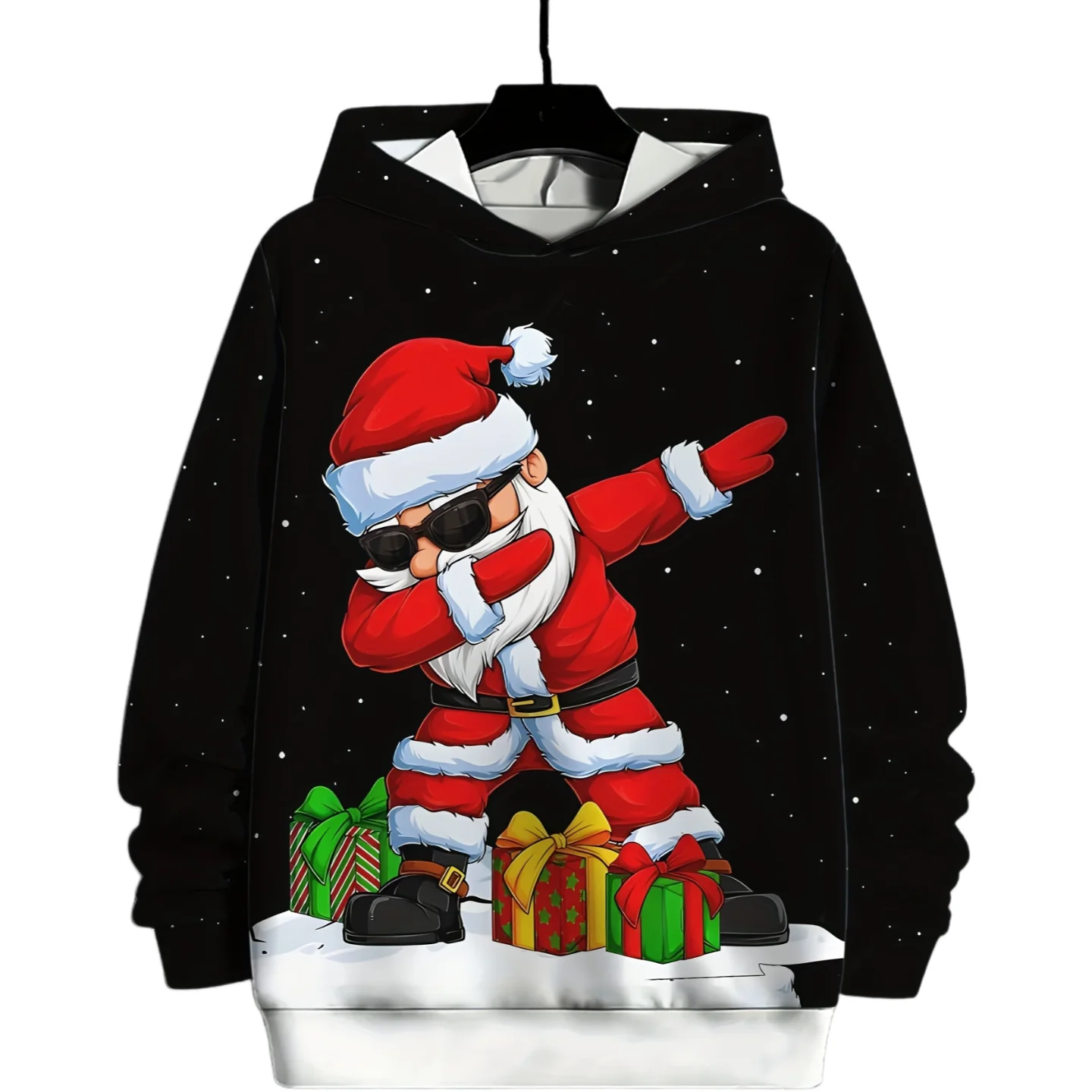

Повседневная мужская одежда, модные мужские толстовки с капюшоном, 3D принты, толстовка с рождественской тематикой, спортивная одежда на шнурке, топы с длинными рукавами