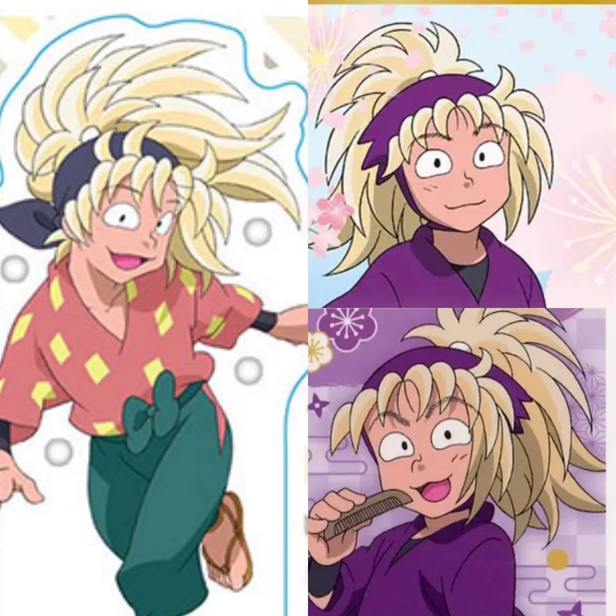 Cosplay Wig for Nintama Rantaro Koheita Nanamatsu Tamura Miki Saitō Takamaru