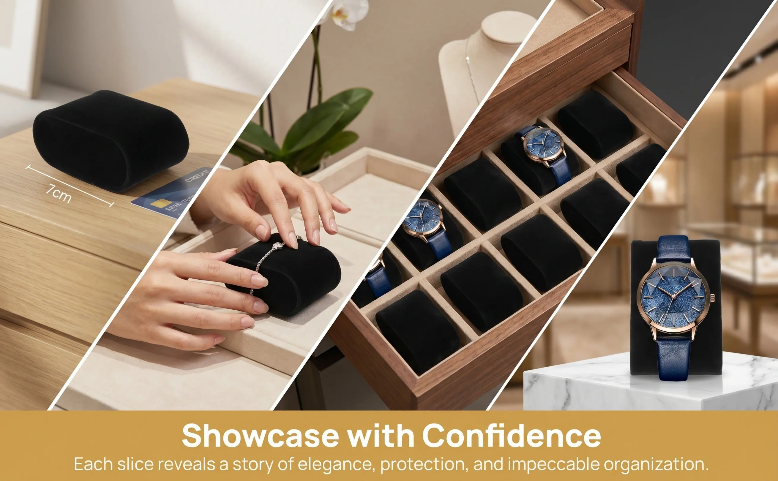 12Pcs Watch Cushion Pillow Holder For Home Jewelry Display Soft Protective Bracelet Pads Showroom