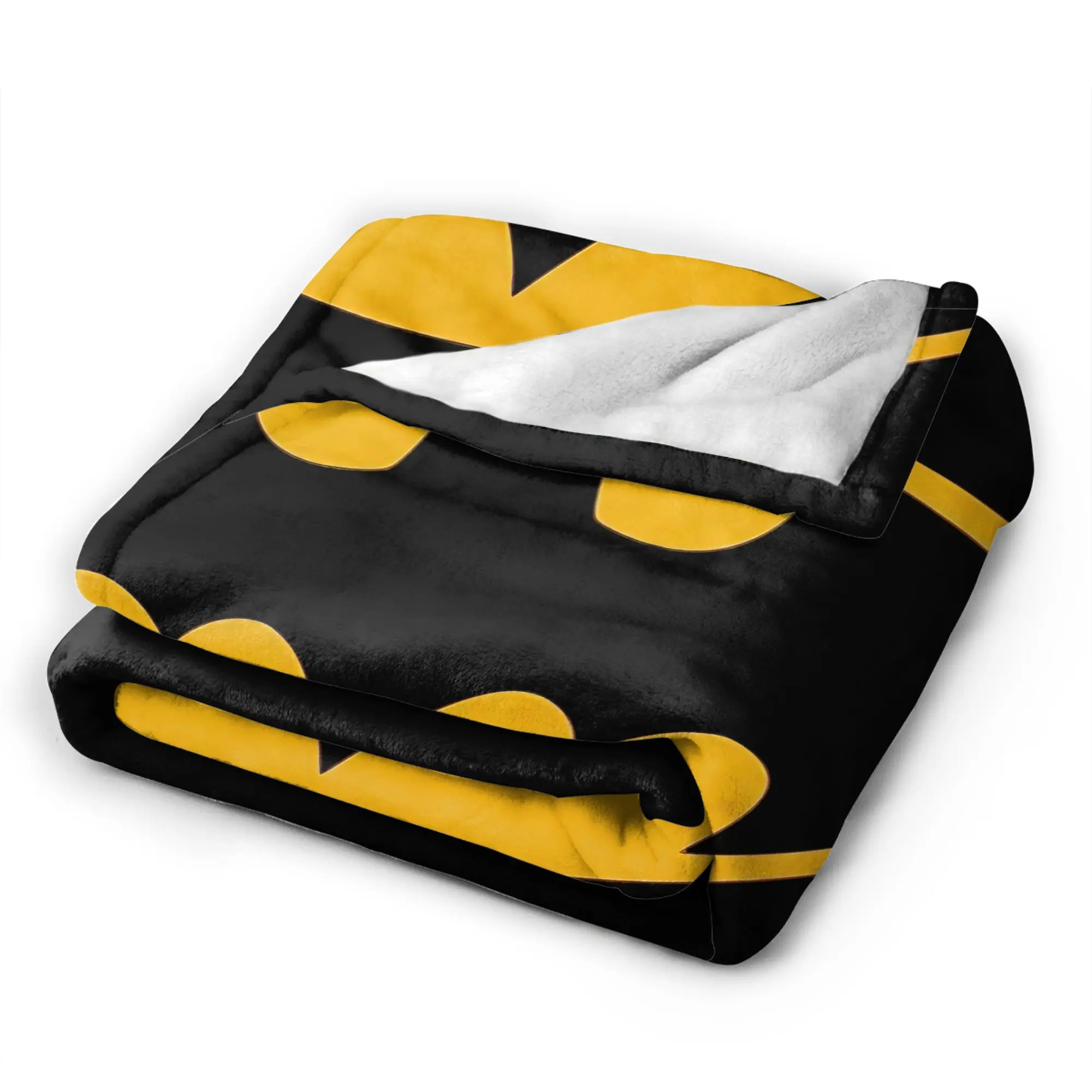 Batmans Logo Anime  Coral Fleece Plush Throw Blanket Blankets for Sofa Travel Lightweight Thin Bedroom Quilt, view 5