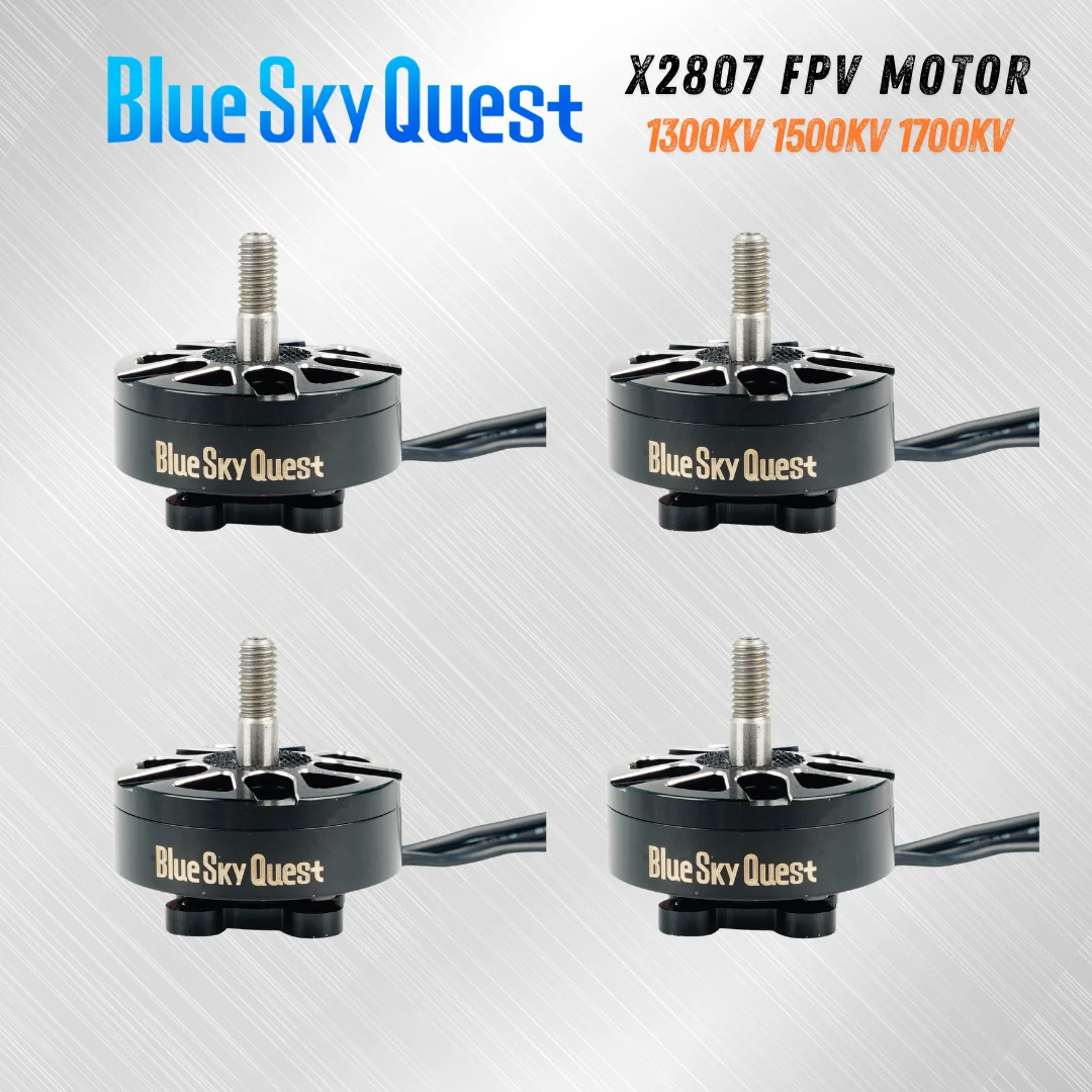 BlueSkyQuest 4Pcs X2807 1300KV 1500KV 1700KV 2-6S Brushless Motor for FPV Drones Racing DIY Kits