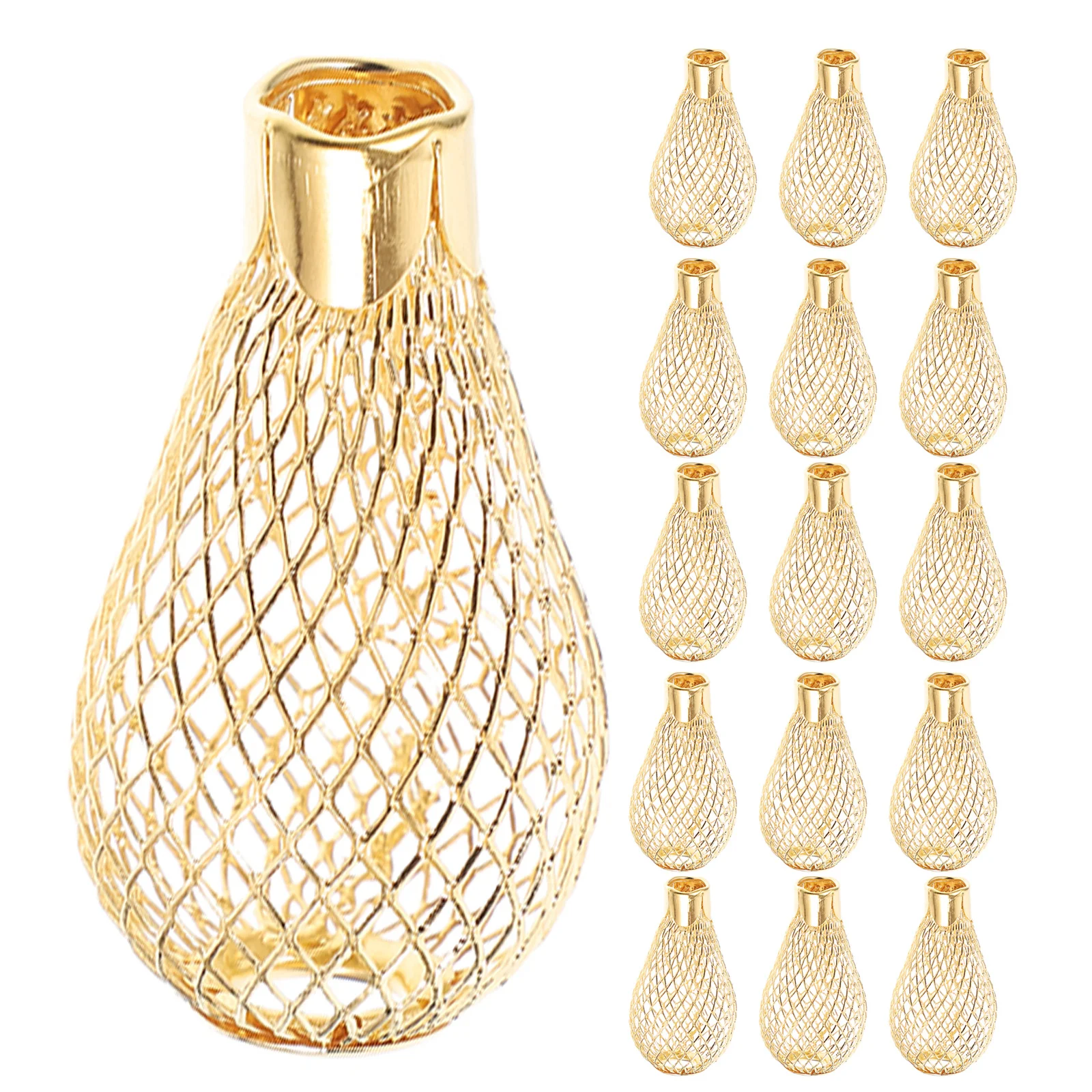 

30Pcs Christmas Metal Hollow Out Lamp Shades Mini Pendant Covers Decorative String Light Shades Indoor Outdoor