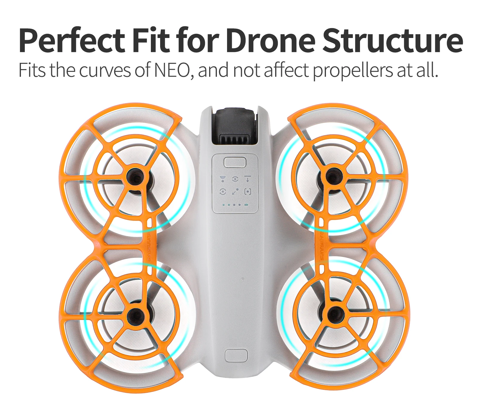 ใบพัดสําหรับ DJI Neo Drone Anti-collision กันชน Protector ใบพัด Guard น้ําหนักเบาฝาครอบป้องกันอุปกรณ์เสริม