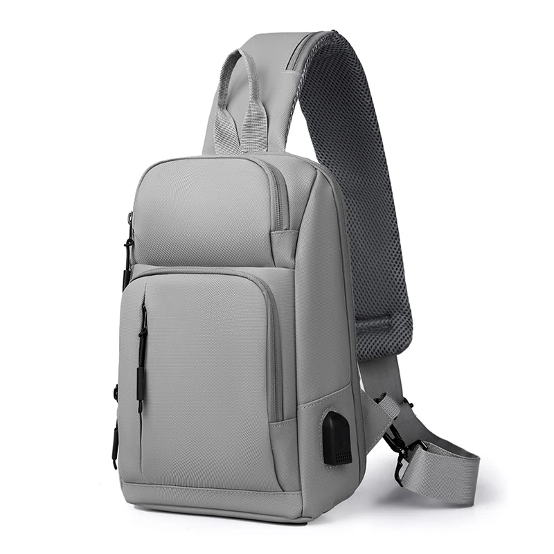 

Повседневная сумка через плечо для USB-зарядки, мужская спортивная сумка через плечо, высококачественная мужская сумка-мессенджер для коротких поездок, нагрудная сумка, рюкзак на слинге