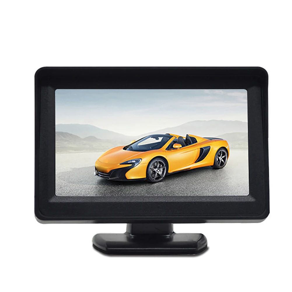 ABS DC 9V-36V 4.3 Inch TFT LCD Rearview Monitor Car Rear View Camera Reversing Parking System Kit Without Camera