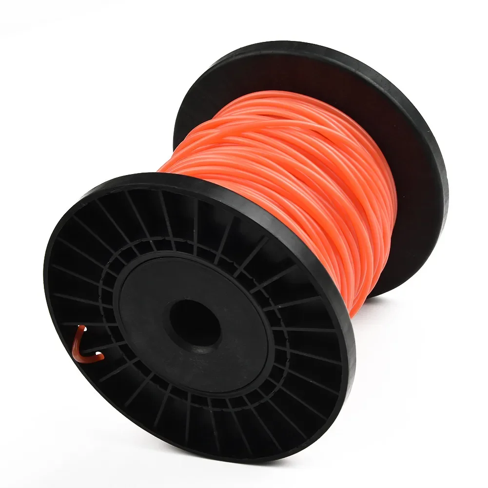 Imagem -04 - Cordão Redondo para Cortador de Grama Linha de 2.7 mm Laranja Cabo de Nylon para Cortador de Grama Elétrico Peças Sobressalentes Acessórios para Ferramentas de Jardim