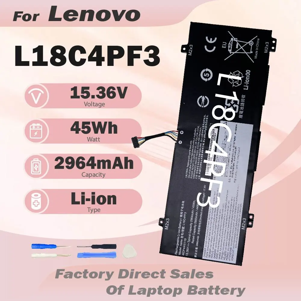 L18C4PF3 L18M4PF4 Laptop Battery for Lenovo Flex-14API IdeaPad C340-14IWL S540-14IML Xiaoxin air14 2019 L18M4PF3 L18C4PF4