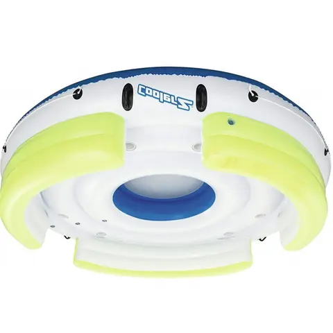 Uppblåsbara leksaker Stor 6-personers rund ö flytande vattenstol partystrand hopfällbar forsränning båt för utomhusunderhållning 8 best sales uppblåsbar flytande ö - №3