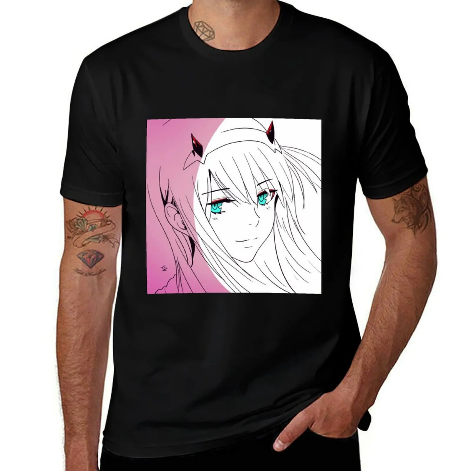 Zero two T-Shirt Basic Casual Wear Short Sleeve Top