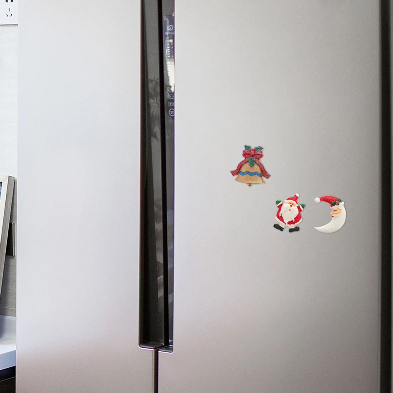 

6Pcs Resin Xmas Themed Charms Creative DIY Decoration Phone Case Fridge Magnetic Sticker Christmas Charm Ornament