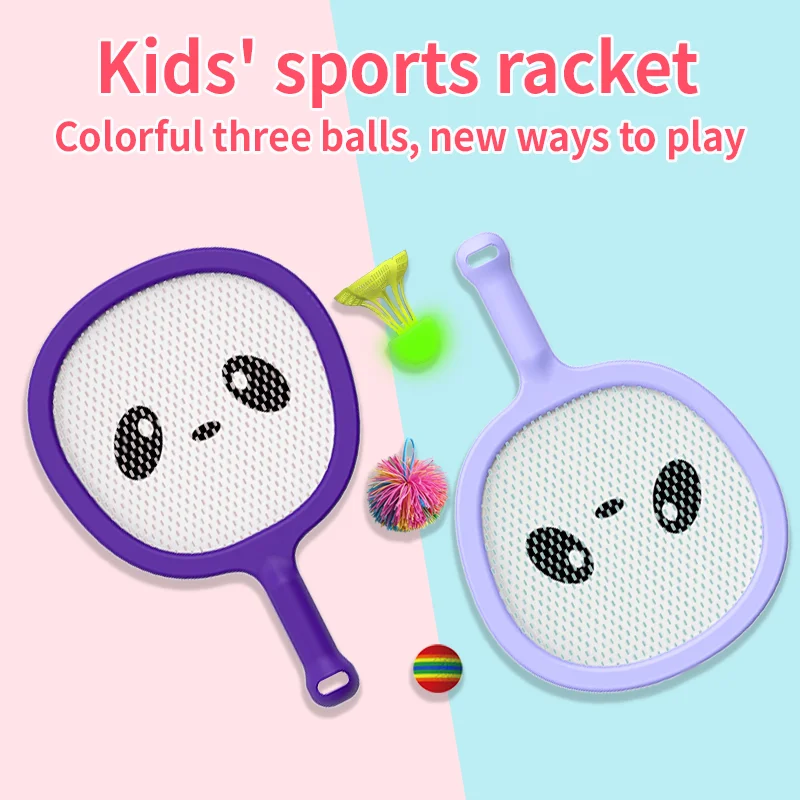 

Introduction To Children's Outdoor Sports Toys Tennis Racket Badminton Racket Glowing Ball Multiple Gameplay Methods Racket
