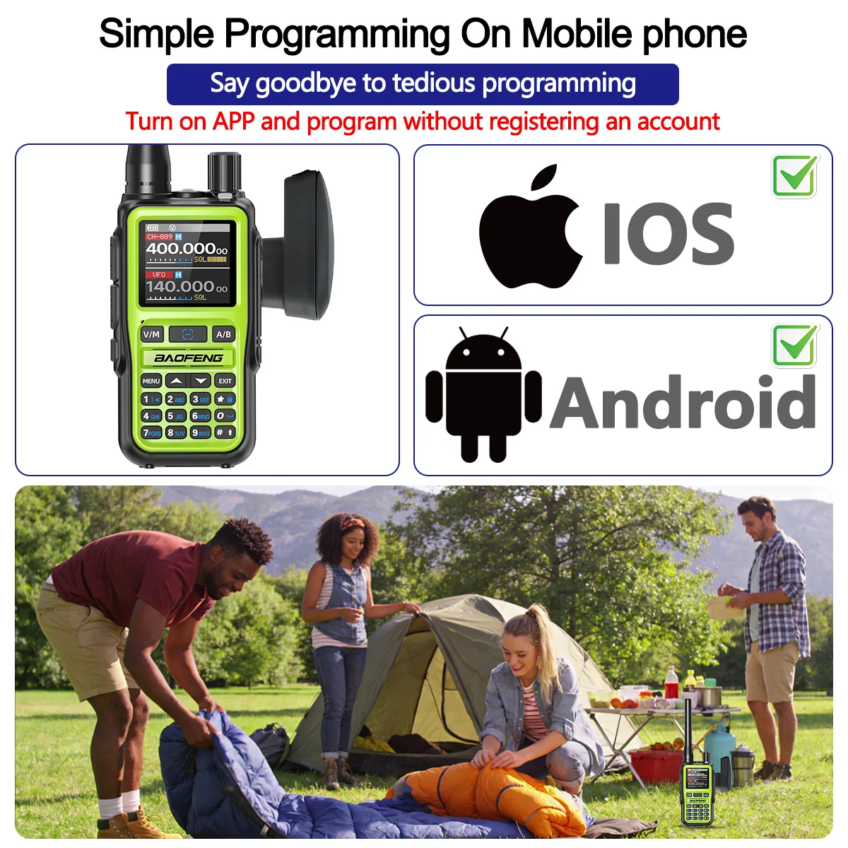 Baofeng Bluetooth Wireless Programmer Phone APP Programming for Baofeng Walkie Talkie UV-5RH UV-5R Mini BF-888S UV-32 view 3