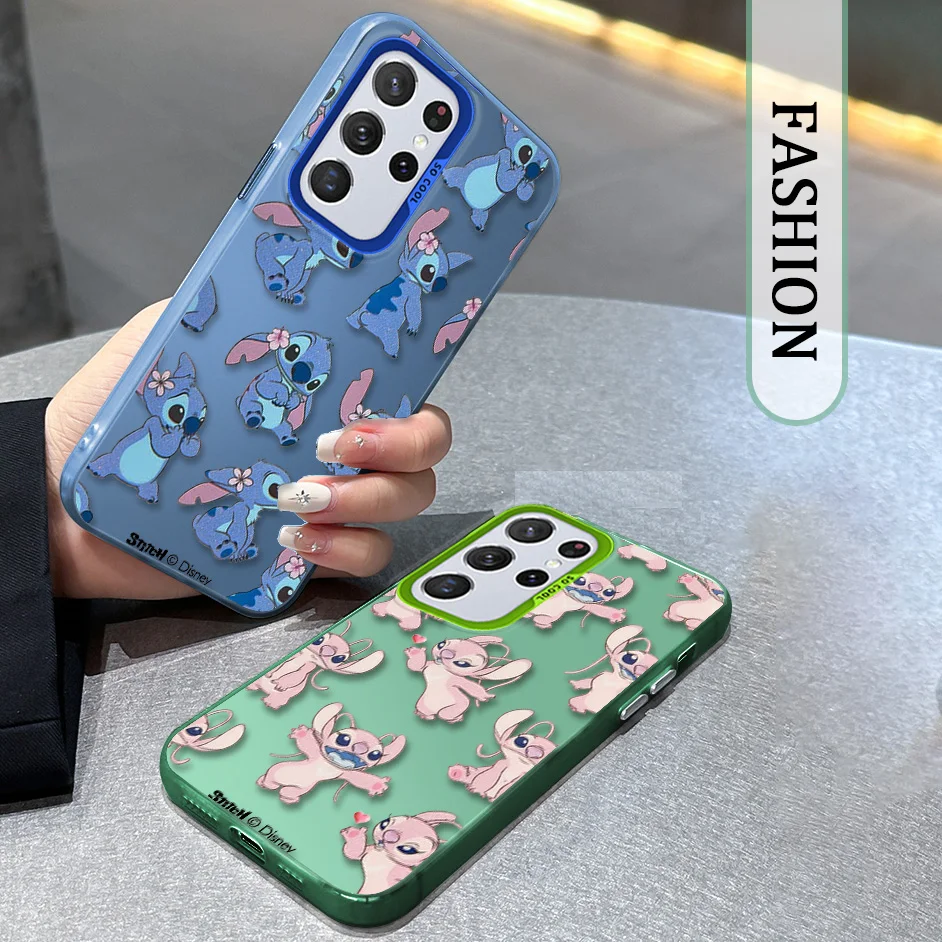 

Disney Cute Stitch Angel For Samsung A 12 13 15 20 21 23 30 31 32 33 34 35 50 51 52 53 55 71 Colorful Phone Case Funda Cover
