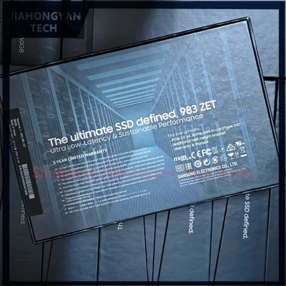 Brand-new original For Samsung SSD 983ZET 983 ZET 480G 960G HHHL PCIe 3.0X4 NVME AIC enterprise-level solid-state drive
