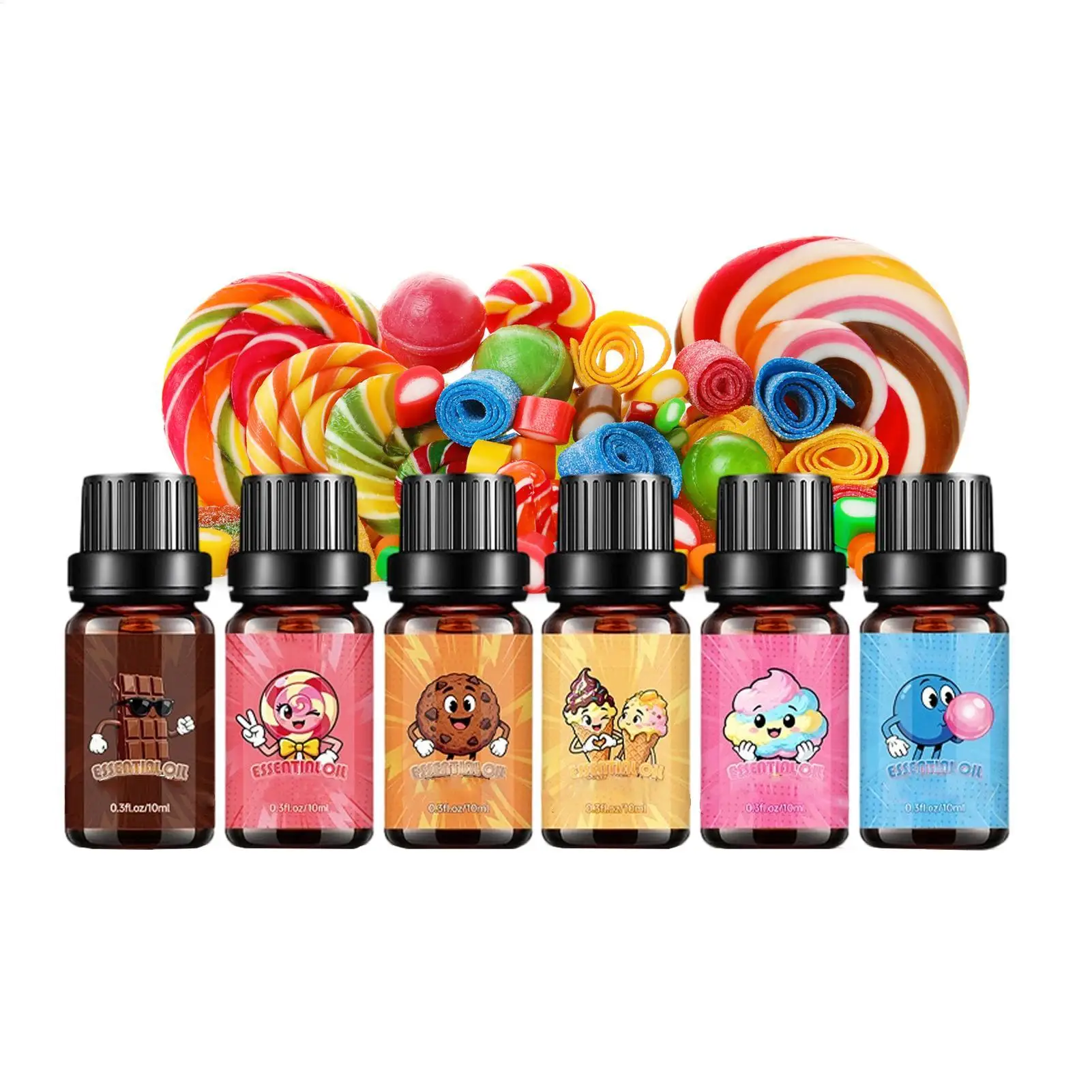 Lasting Candy Scent Aromatherapy Essential Oil Sweet-Inspired Candle Perfume oil For Humidifier Candle Soap Making Air Freshener 5