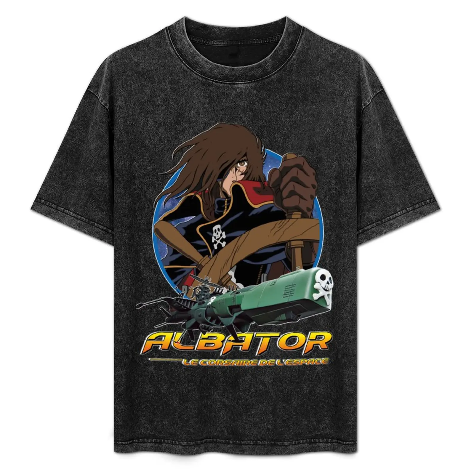 

Albator (Capitaine Harlock) Essentiel . essentiel T-Shirt baggy shirts shirts graphic anime figures slim fit t shirts for men