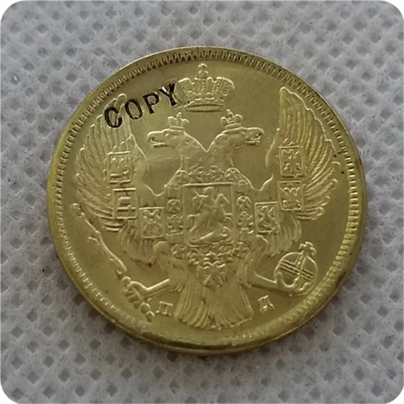 COPY REPLICA 1832 RUSSIA 5 ROUBLES GOLD COIN COPY