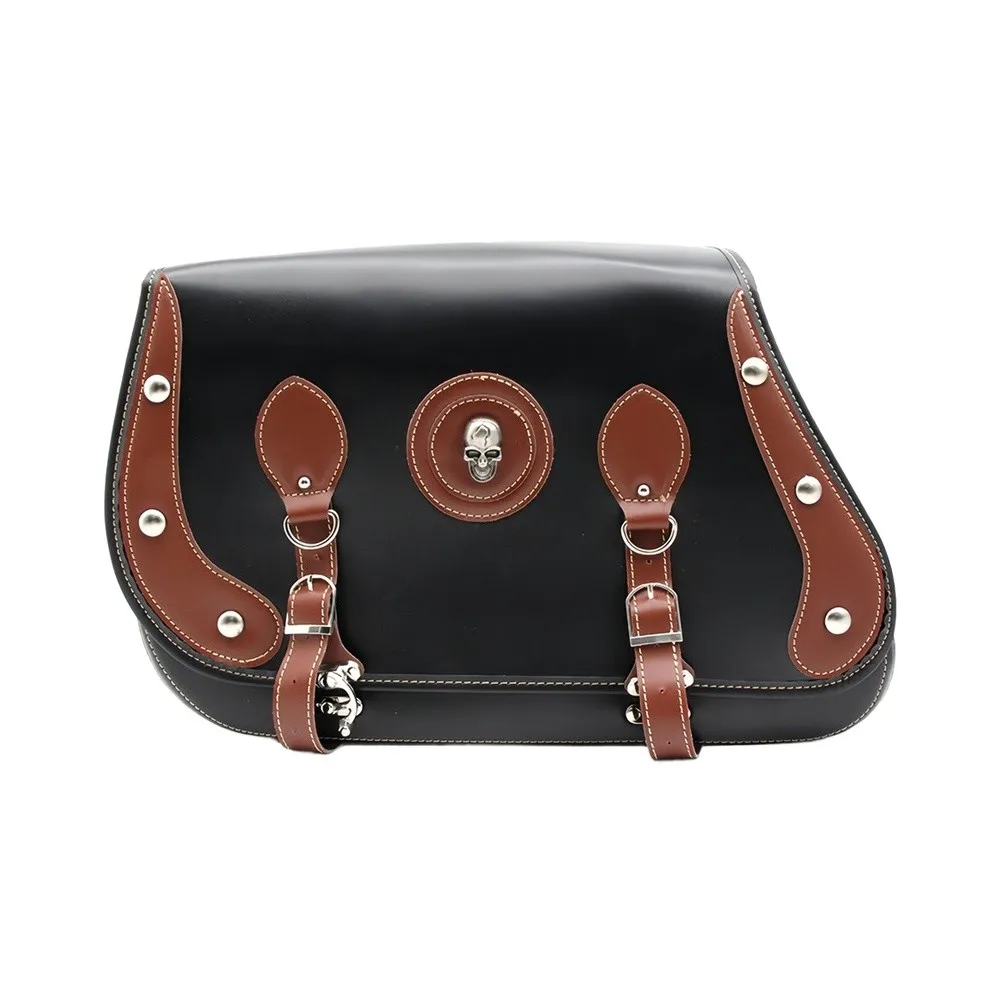 PU Leather Motorcycle Side Saddlebags Trunk Bags For Benda For Chinchilla 300 For Greystone 300 Motorcycle Accessories