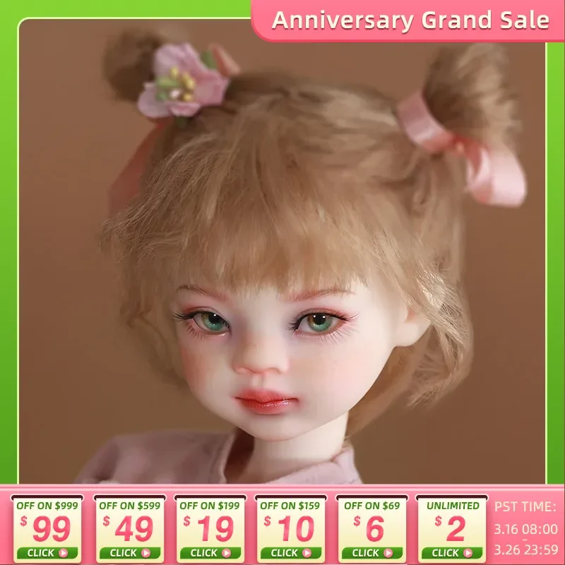 Fantasy Angel 1/6 BJD Doll Viki fullset 27cm Pure handcraf ob11 anime figure YOSD  Resin Anime Toy DIY Gift Tiny Baby Cute