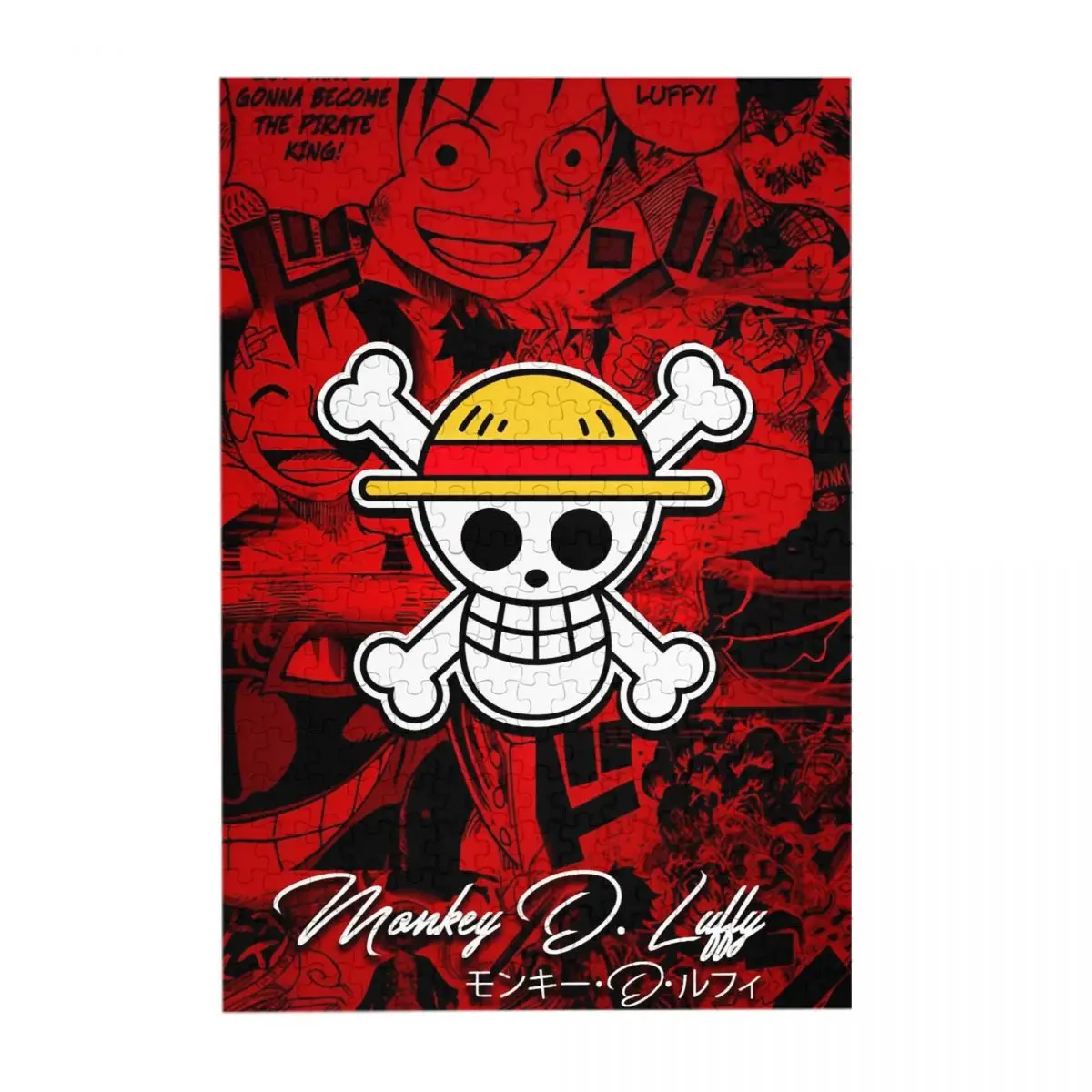 

Anime Manga Luffy Wooden Puzzles for Children Jigsaw Puzzles 300 Pieces Educational Toys Gift for Kids