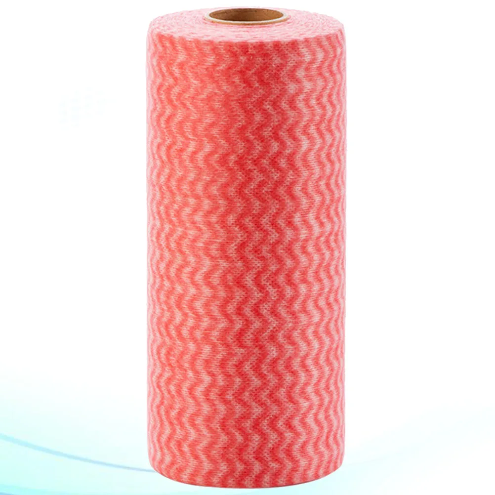 

Disposable Cleaning Cloth Kitchen Towel Dishcloth Scouring Pad Cloths Glass Wipes for Dishwashing Rag Red Towels Tea