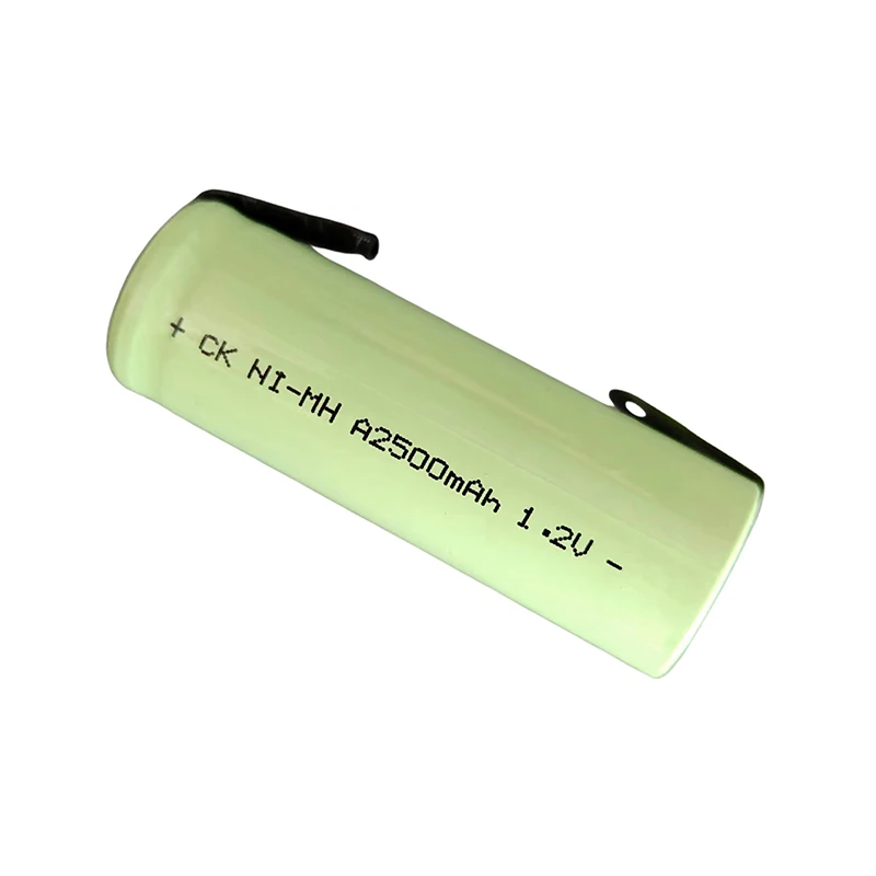 A2500mAh 1.2V Battery Rechargeable Ni-Mh 2500mah 17500 A SIZE ni-mh with tabs for Braun Oral-B Electric Toothbrush