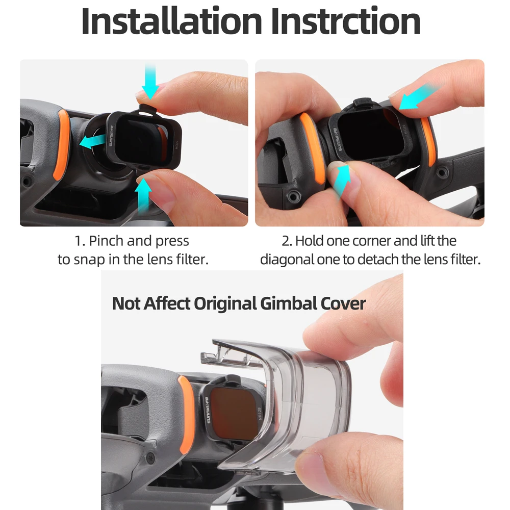 Picture 6: Sunnylife for DJI Avata 2 Filter Kit ND64/ND128 Diminuator MCUV Protector