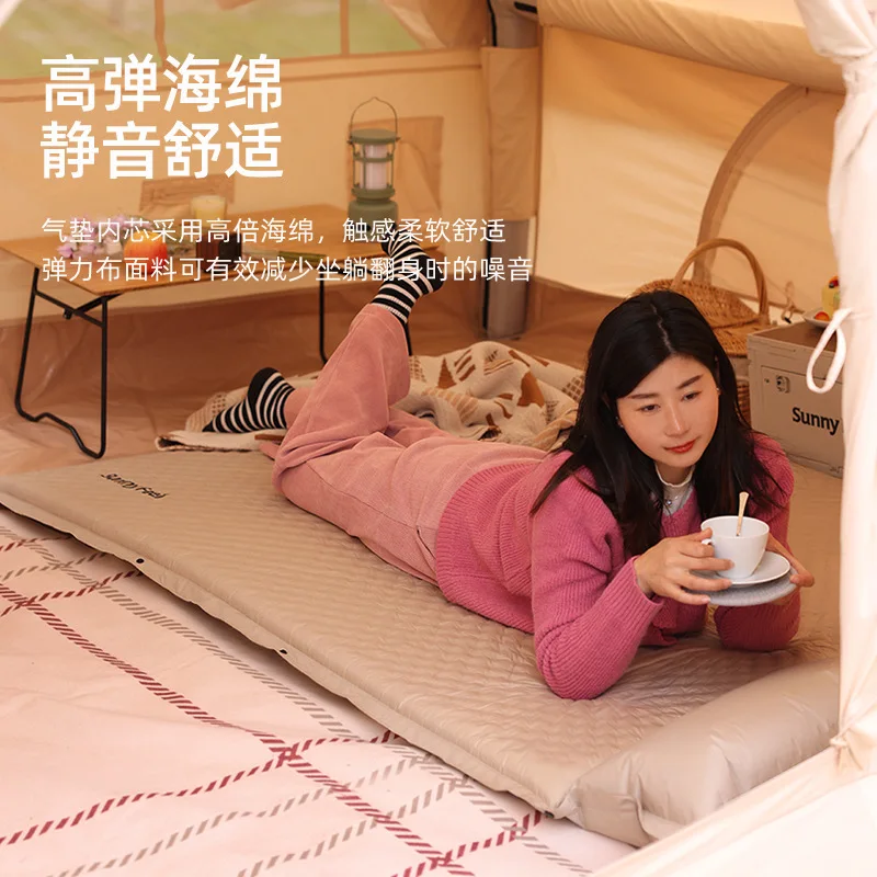 Outdoor Self-Inflatable Portable Mattress, Camping Air Bed, Can Be Spliced