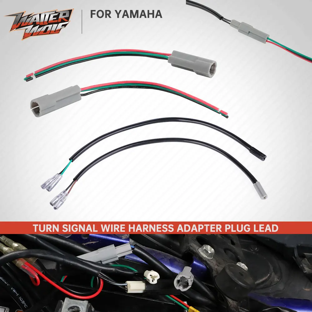 

For Yamaha Turn Signal Light Wire Harness Plug Adapter MT09 MT25 MT03 YZF R1 R3 R6 R25 FZ6 FZ8 XJ6 FZ MT 07 09 Tracer Tenere 700