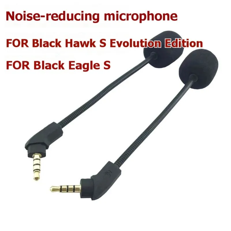 

Gaming Headset Detachable Microphone Boom For Kingston Hyperx Cloud Revolver S 7.1 Headphones 3.5Mm Noise-Canceling Mic