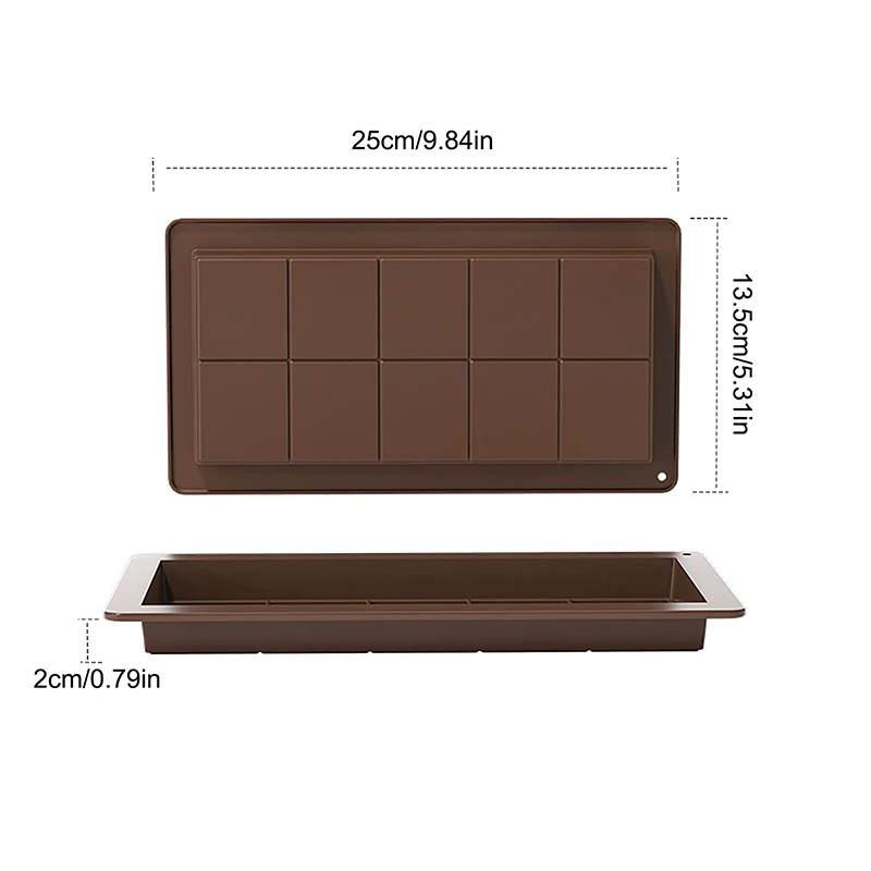 Schokoladen-Silikonform zum Auseinanderbrechen, Protein, rechteckig, Süßigkeitenform, 3D-DIY, Keks, Backwerkzeuge, Kuchendekorationsform