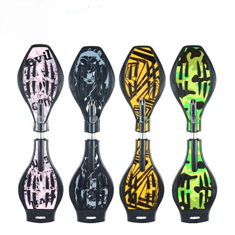 

Flashy High-Elasticity Swinging Two-Wheel Skateboard Dragon Board Straightening Home Board for Children And Adults