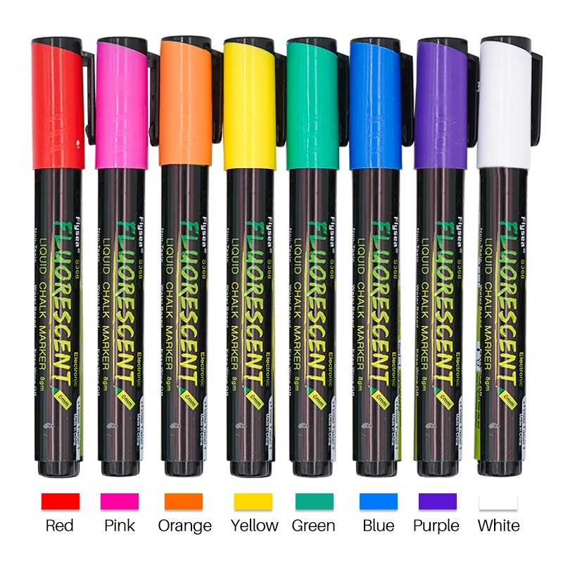 

8 Pcs/lot Queen Bee Marker Pen Set 8 Colors Non-Toxic Highlighter Marker Fluorescent Pen Bees Breeding Tool for Beekeeping