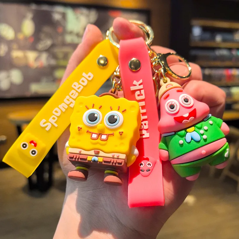 

New Cartoon Couple Keychain SpongeBob SquarePants Patrick Star Accessory Car Keychain Exquisite Small Gift Personalized Gift Y2k