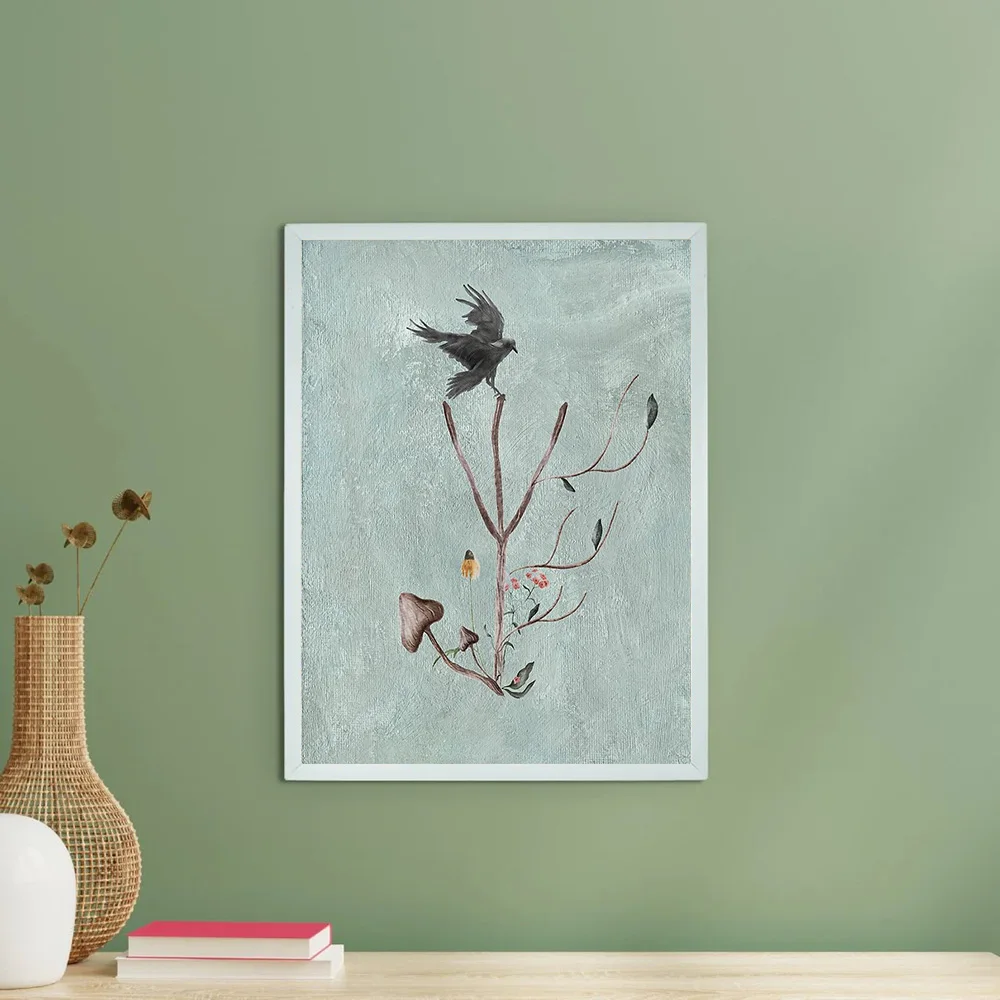 النباتية جدار الفن يطبع زهرة قماش اللوحة الطبيعة ديكور المنزل خمر الأزهار ديكور غرفة جمالية ديكور النباتية التوضيح #6