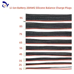 5 sztuk bateria litowa A123 20AWG silikonowa wtyczka do ładowania z balansem o skoku 2,54XH kabel do balansowania głowica ładująca