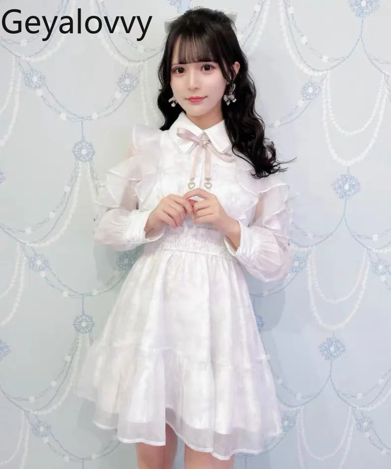 

Women's Lolia Dresses Rojita Mass-Produced Popular Style Ruffled Spring Autumn High Waist Floral Ruffled Girl Long Sleeve Dress