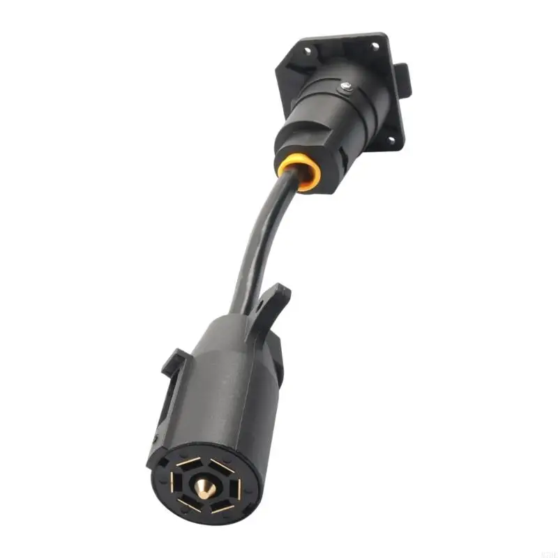 M76E Anhängerverbindungsstecker 7-Wege-Adapter mit Flanschbuchse und Steckerende – Detail 10