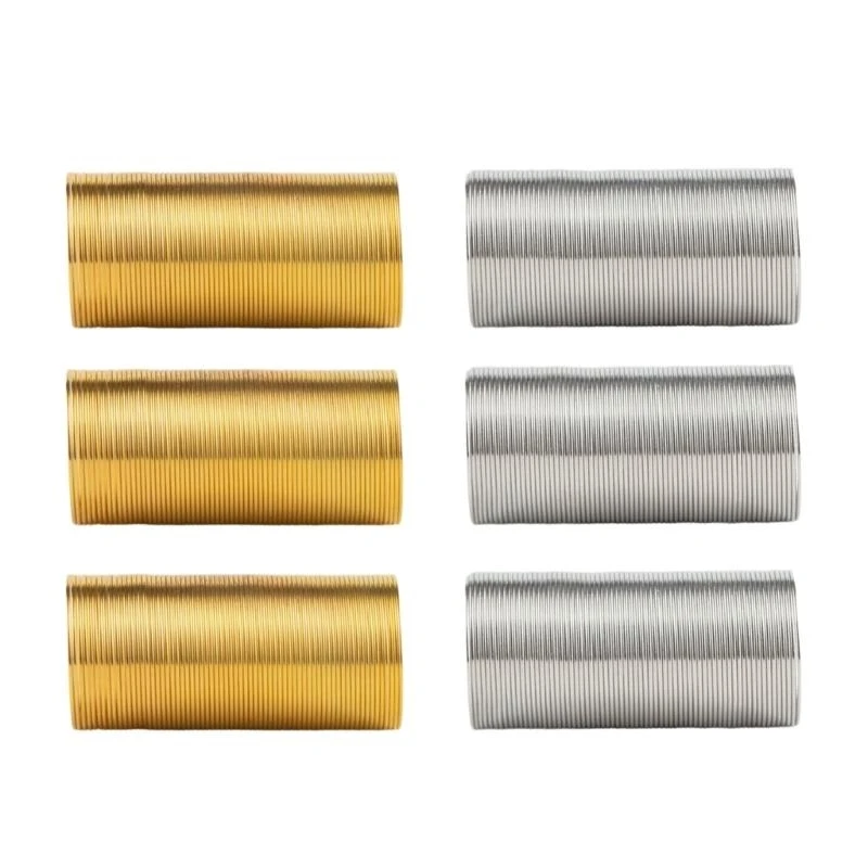 

652F 4/6pcs Memory Steel Wire Set for Finger Embellishments Metal Rings Connector Handmade Jewelry Connecting Accessories