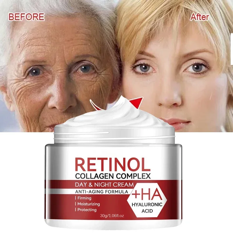 Retinol Anti Aging Face Cream, Remover Rugas, Fade Fine Lines, Firming, Hidratante, Encolher, Suave, Clareamento, Cuidados com a pele, Cosmético