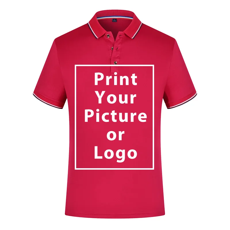 Custom Uniform Company Group Team Shirt Print Photo/Logo Unisex Solid Color Short Sleeve O neck  Shirts For Women and Men