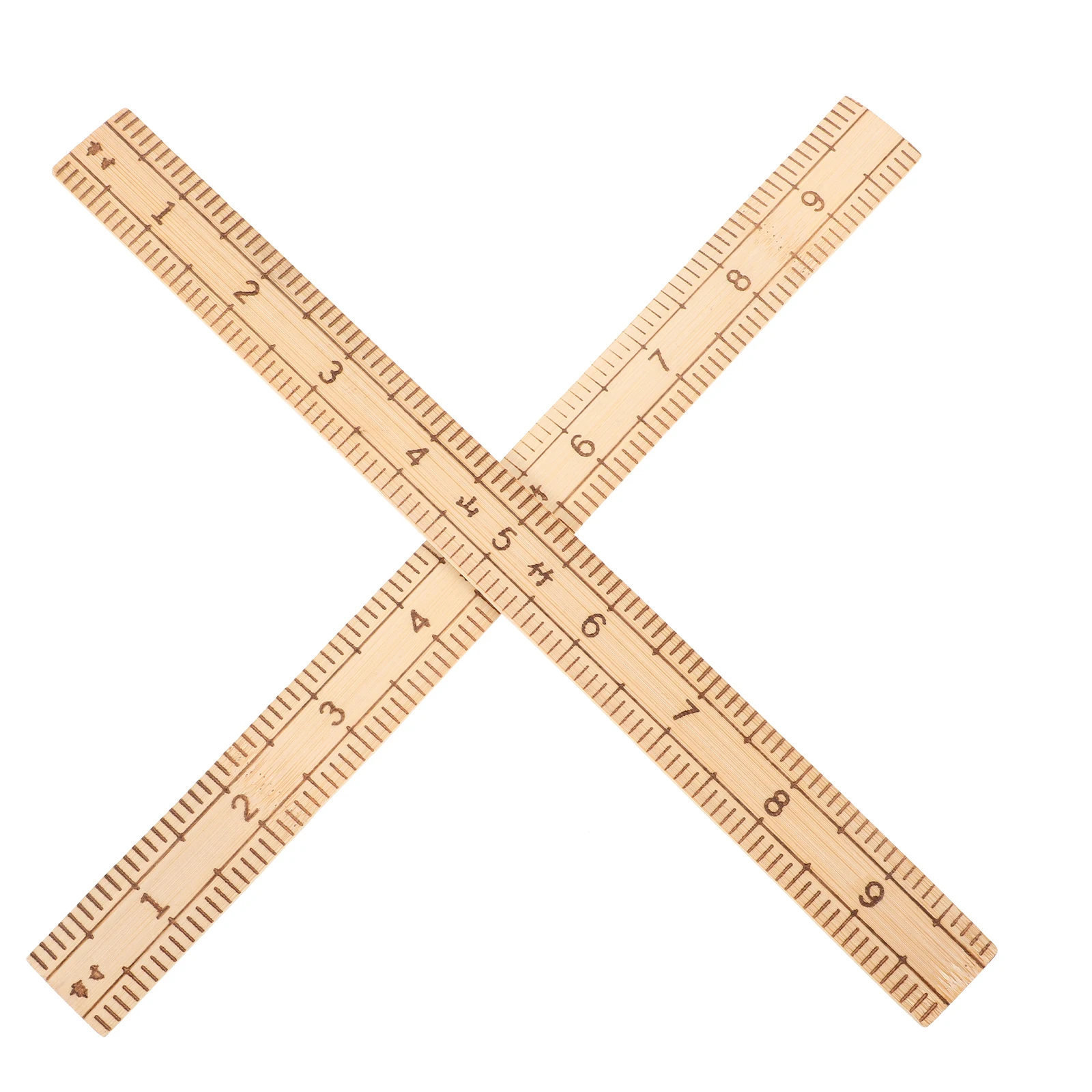 2 Pcs Wood Measuring Ruler Tailor Sewing Essentials Clothing Rulers Tools and Accessories Dressmaking