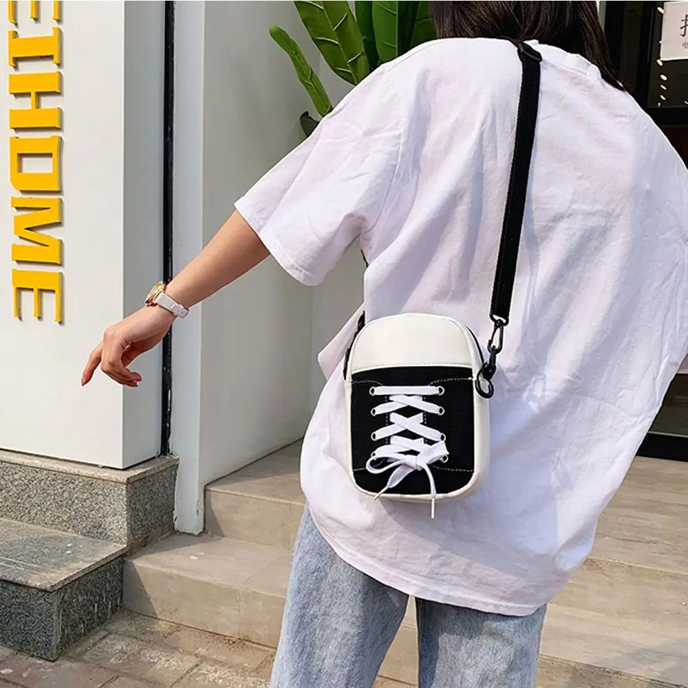 Mode Persoonlijkheid Street Shopping Schoenen Vorm Kleine Crossbody Tas Vrouwen Tas Koreaanse Stijl Tas Canvas Handtas