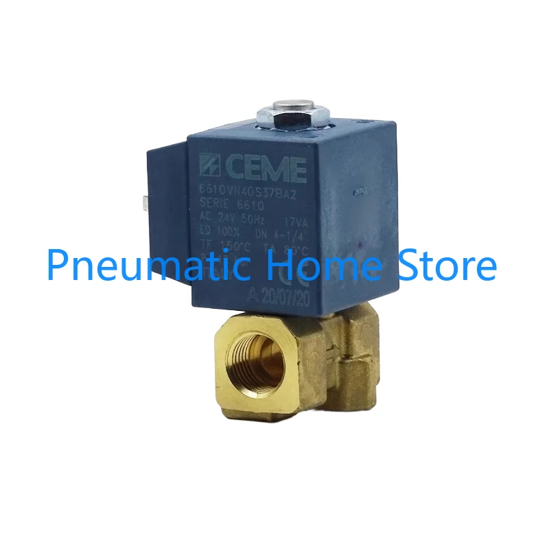

CEME 6610VN40SBIF 6610VN40SBC2 6610VN40S37BA2 Solenoid Valve for Plasma Cutter CNC Lathe 1/4" AC220V DC24V