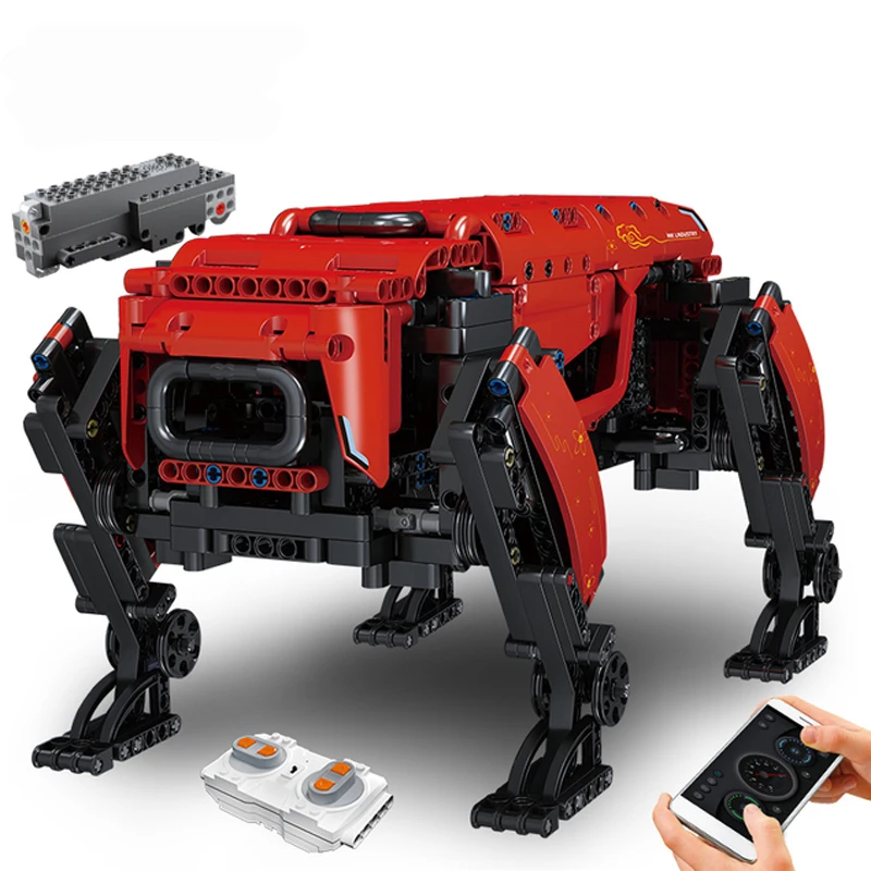 Robot de juguete técnico para niños, modelo de perro grande de la dinámica Boston motorizada RC, bloques de construcción AlphaDog, juguetes para chico, regalos de navidad