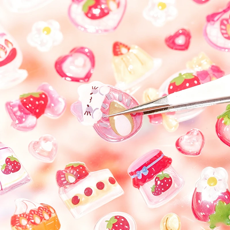 Mr. Paper Kawaii Candy Party Stickers 3D Embossed Decals for Notebook Phone Case Photo Album Dairy Guka Decoration