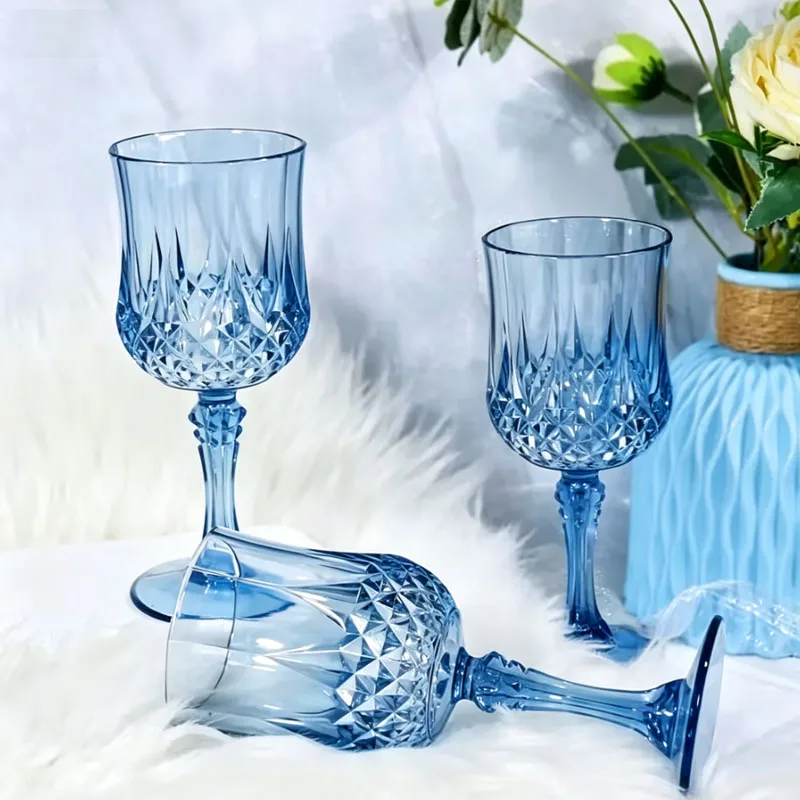 12/24PCS Shatterproof Tall Plastic Champagne Flutes Reusable Wine Glasses for Wedding Party Outdoor Picnic Drinkware Decoration