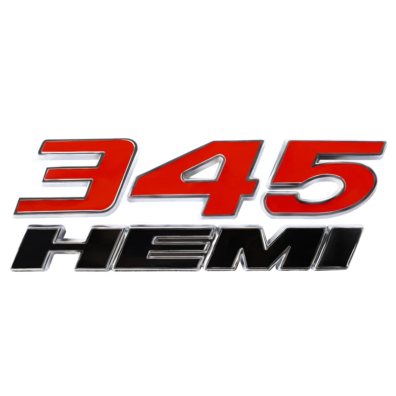 1 قطعة ثلاثية الأبعاد ملصقات السيارات المعدنية 392 345 HEMI شعار جسم السيارة المصد الخلفي جذع شارة الشارات اكسسوارات